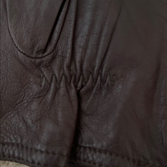 Grandoe Brown Leather Gloves NWT Sz 7.5 - Picture 5 of 8